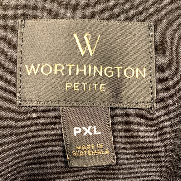 Nearly New Worthington Lined Single Button Black Blazer - Picture 8 of 11